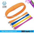 2015 hot sale colorful custom silicone USB Bracelet